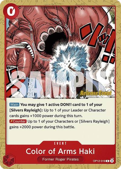 Color of Arms Haki OP12-019 Legacy of the Master Release Event Cards Card