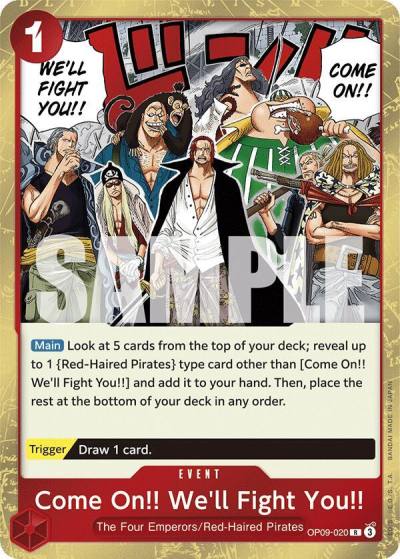 Come On!! We'll Fight You!! OP09-020 Emperors in the New World Card
