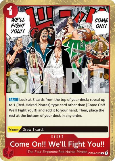 Come On!! We'll Fight You!! (Reprint) OP09-020 Premium Booster -The Best- Vol. 2 Card