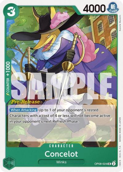 Concelot OP08-024 Two Legends Pre-Release Cards Card