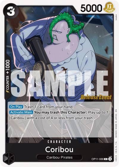 Coribou OP11-086 A Fist of Divine Speed Release Event Cards Card