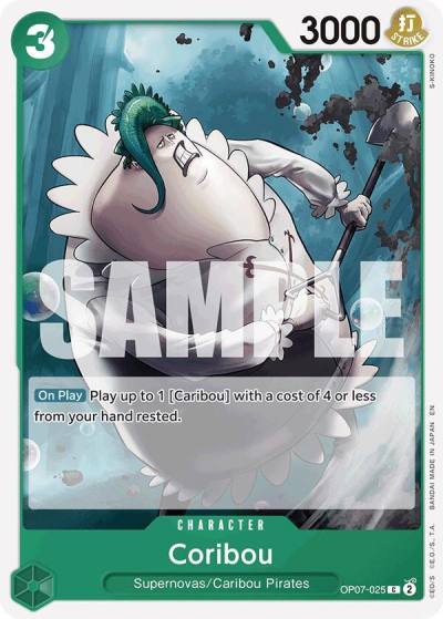 Coribou (Reprint) OP07-025 Starter Deck 24: GREEN Jewelry Bonney Card