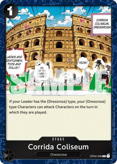 Corrida Coliseum (Pirate Foil) OP04-096 Premium Booster -The Best- Vol. 2 Card