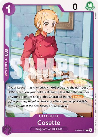 Cosette OP06-072 Wings of the Captain Card