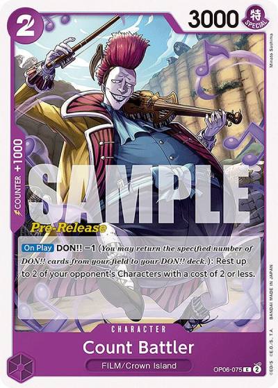 Count Battler OP06-075 Wings of the Captain Pre-Release Cards Card