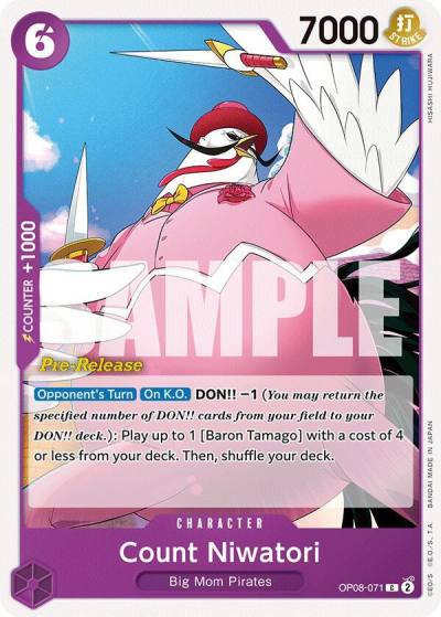 Count Niwatori OP08-071 Two Legends Pre-Release Cards Card