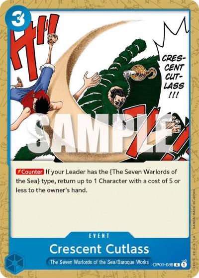 Crescent Cutlass OP01-089 Romance Dawn Card