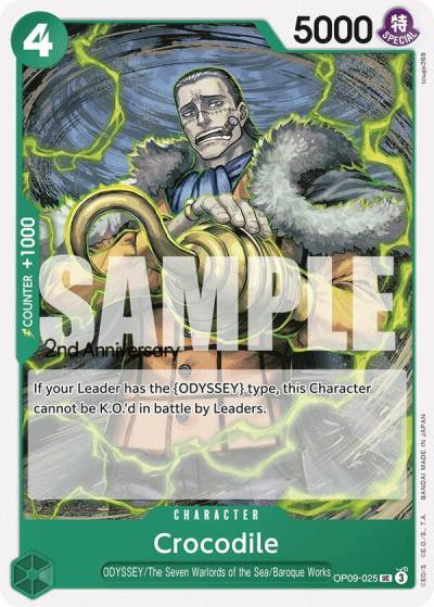 Crocodile (025) OP09-025 Emperors in the New World: 2nd Anniversary Tournament Cards Card