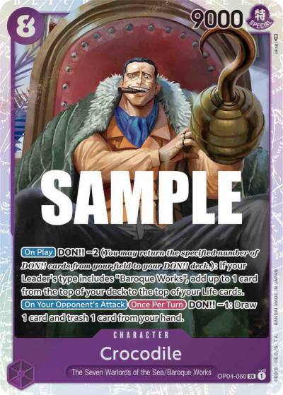 Crocodile (060) OP04-060 Kingdoms of Intrigue Card
