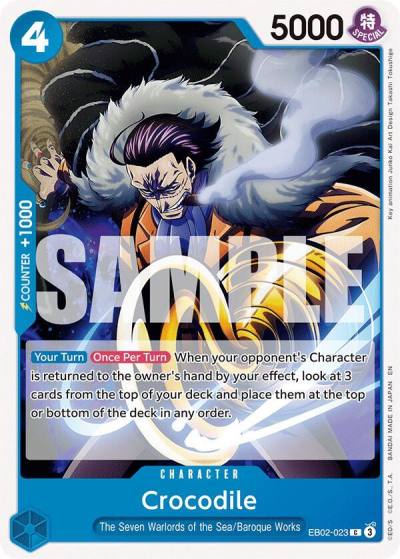 Crocodile EB02-023 Extra Booster: Anime 25th Collection Card