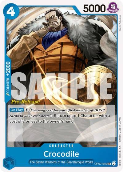 Crocodile OP07-040 500 Years in the Future Pre-Release Cards Card