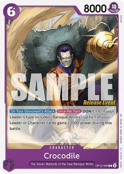 Crocodile OP12-069 Legacy of the Master Release Event Cards Card
