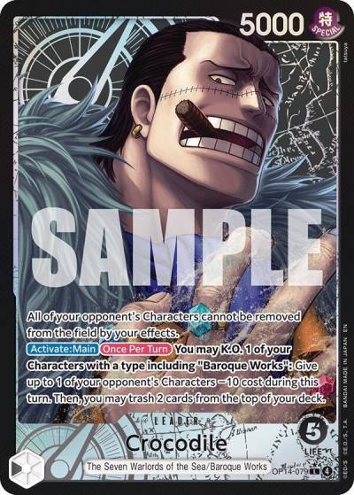 Crocodile - OP14-079 (Alternate Art) OP14-079 The Azure Sea's Seven Card