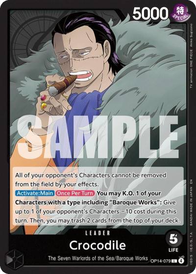 Crocodile - OP14-079 OP14-079 The Azure Sea's Seven Card