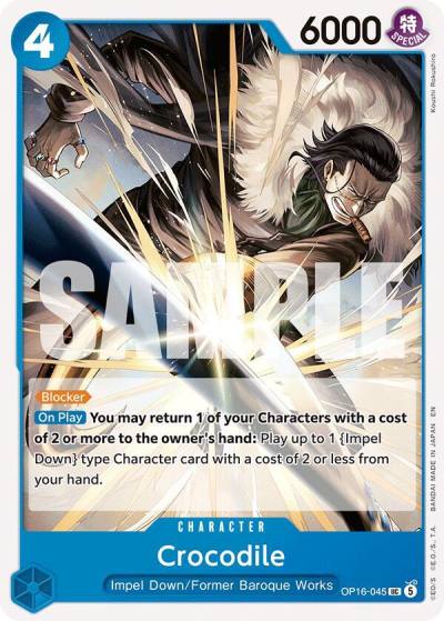 Crocodile OP16-045 The Time of Battle Card