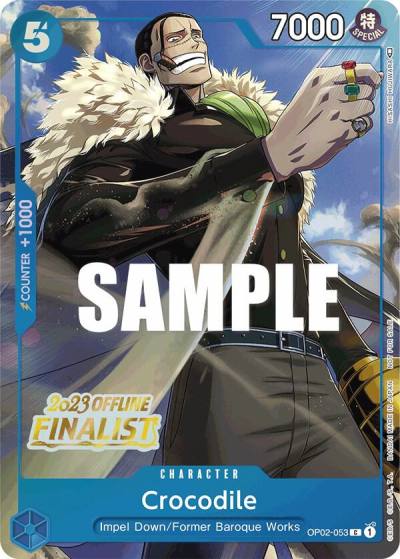 Crocodile (Offline Regional 2023) [Finalist] OP02-053 One Piece Promotion Cards Card