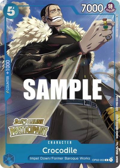 Crocodile (Online Regional 2023) [Participant] OP02-053 One Piece Promotion Cards Card