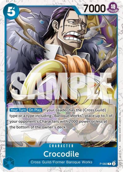 Crocodile - P-082 (Pirate Foil) P-082 Premium Booster -The Best- Vol. 2 Card