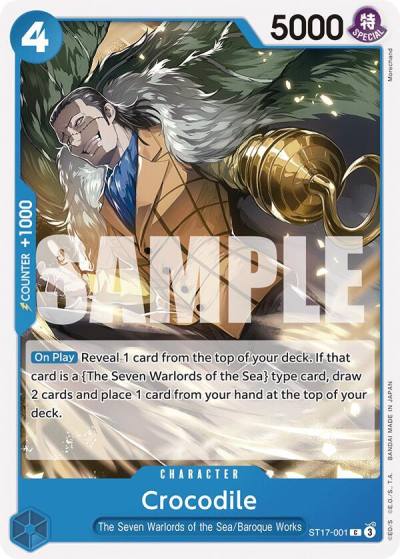 Crocodile ST17-001 Starter Deck 17: BLUE Donquixote Doflamingo Card