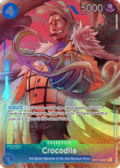 Crocodile (Seven Warlords of the Sea Binder Set) OP07-040 One Piece Promotion Cards Card