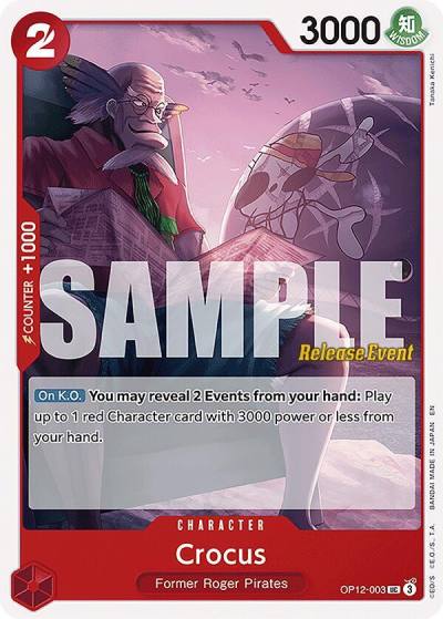 Crocus OP12-003 Legacy of the Master Release Event Cards Card