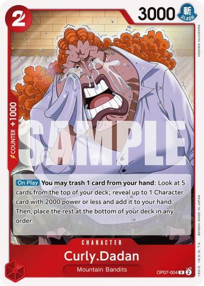 Curly.Dadan OP07-004 500 Years in the Future Card