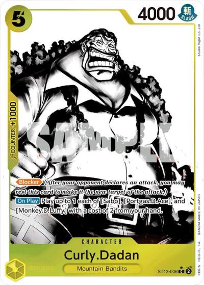Curly.Dadan (Parallel) ST13-006 Ultra Deck: The Three Brothers Card