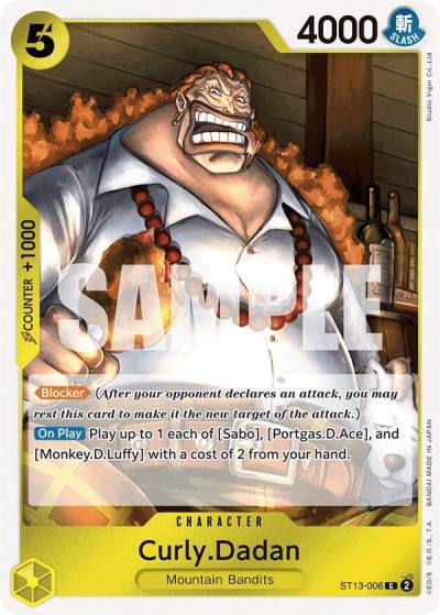 Curly.Dadan ST13-006 Ultra Deck: The Three Brothers Card
