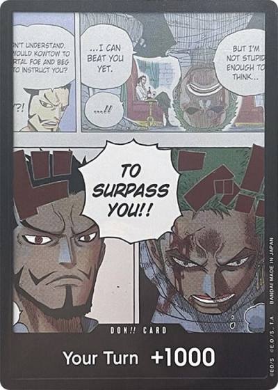 DON!! Card (Mihawk & Zoro) (Double Pack Set Vol. 3)  Wings of the Captain Card