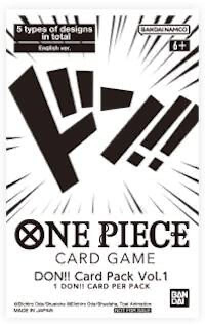DON!! Card Pack Vol. 1 One Piece Promotion Cards Card
