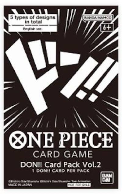 DON!! Card Pack Vol. 2 One Piece Promotion Cards Card