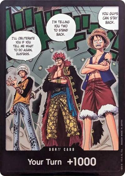 DON!! Card (Trafalgar Law, Eustass Kid and Monkey.D.Luffy) (Double Pack Set Vol. 4)  500 Years in the Future Card
