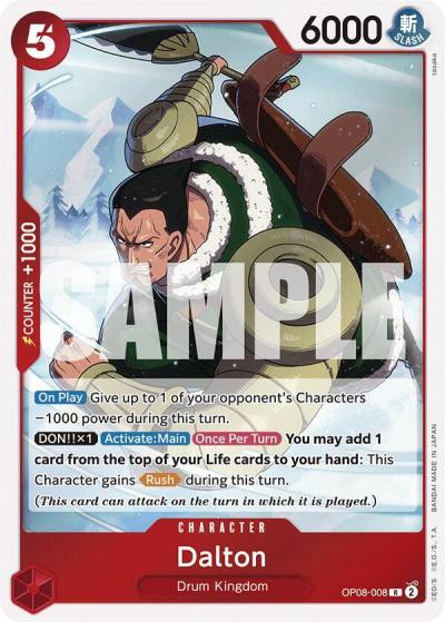 Dalton OP08-008 Two Legends Card