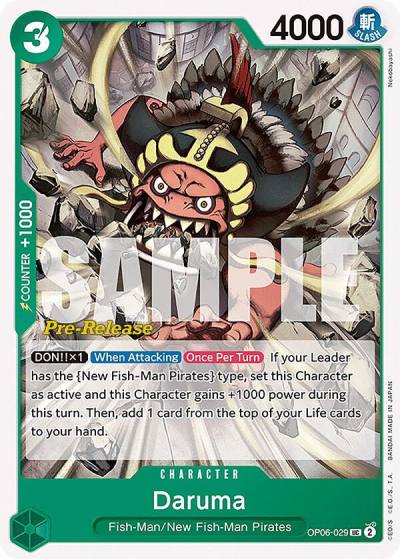 Daruma OP06-029 Wings of the Captain Pre-Release Cards Card