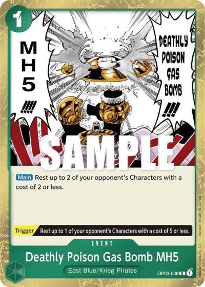 Deathly Poison Gas Bomb MH5 OP03-038 Pillars of Strength Card
