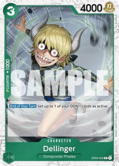 Dellinger (Jolly Roger Foil) OP04-029 Premium Booster -The Best- Card
