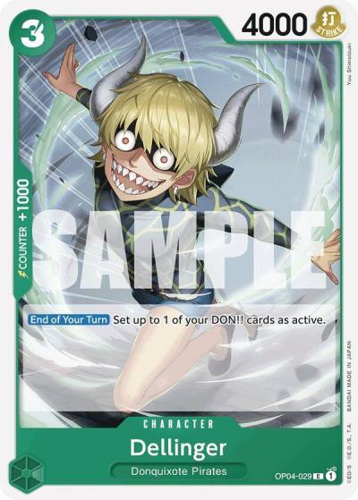 Dellinger (Reprint) OP04-029 Premium Booster -The Best- Card