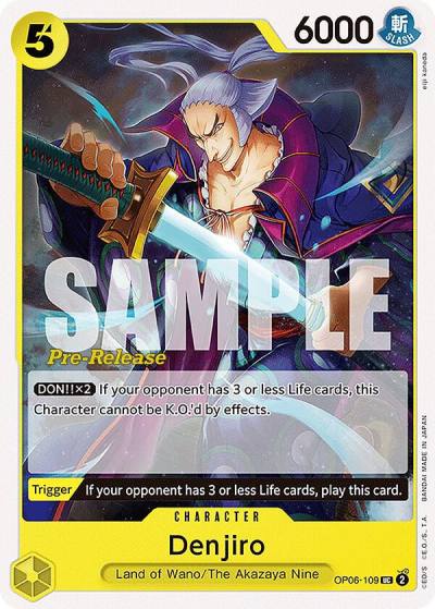 Denjiro OP06-109 Wings of the Captain Pre-Release Cards Card