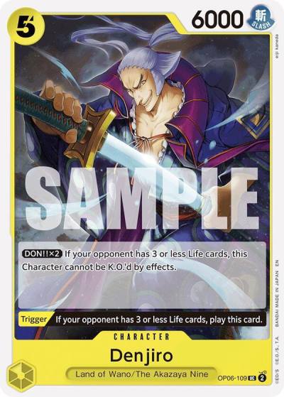 Denjiro (Reprint) OP06-109 Starter Deck 28: GREEN/YELLOW Yamato Card