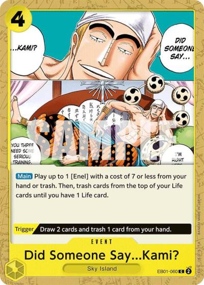 Did Someone Say...Kami? EB01-060 Extra Booster: Memorial Collection Card
