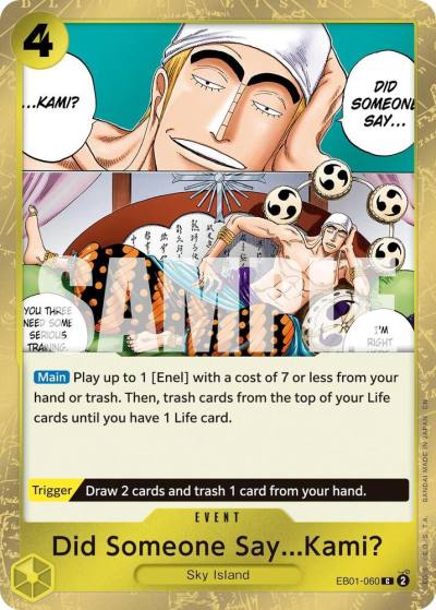 Did Someone Say...Kami? (Pirate Foil) EB01-060 Premium Booster -The Best- Vol. 2 Card