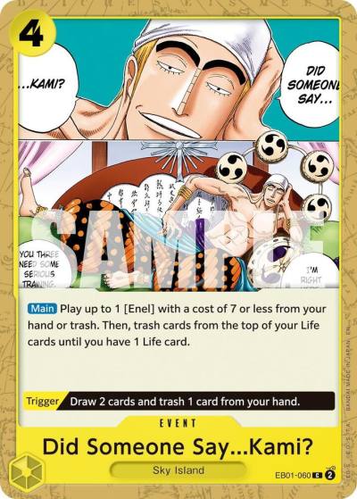 Did Someone Say...Kami? (Reprint) EB01-060 Premium Booster -The Best- Vol. 2 Card