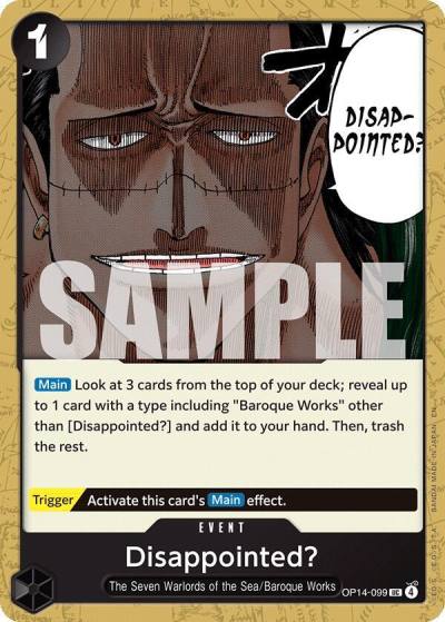 Disappointed? OP14-099 The Azure Sea's Seven Card