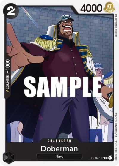 Doberman OP02-107 Paramount War Card