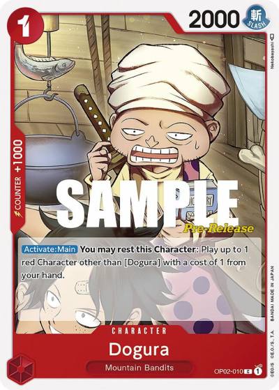 Dogura OP02-010 Paramount War Pre-Release Cards Card