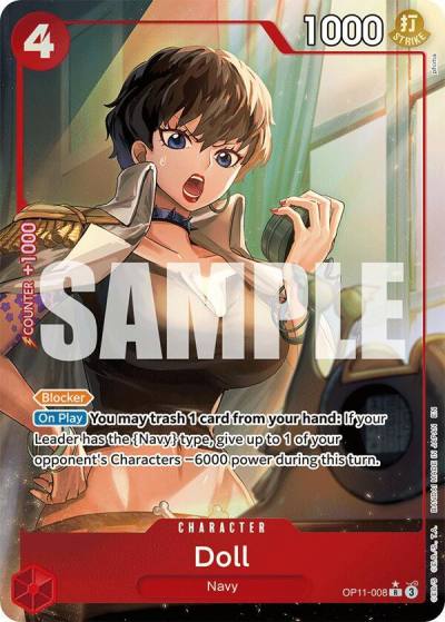 Doll (Alternate Art) OP11-008 A Fist of Divine Speed Card