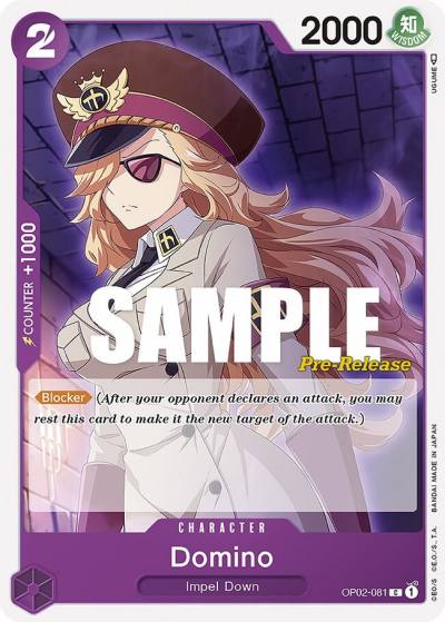 Domino OP02-081 Paramount War Pre-Release Cards Card