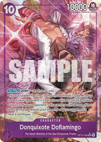 Donquixote Doflamingo - OP14-069 (Alternate Art) OP14-069 The Azure Sea's Seven Card