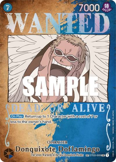 Donquixote Doflamingo (Wanted Poster) ST03-009 Pillars of Strength Card