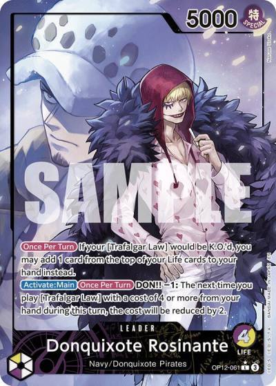 Donquixote Rosinante (061) (Alternate Art) OP12-061 Legacy of the Master Card